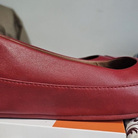 Women Fitflop Due Leather Rouge - Picture 6 of 11